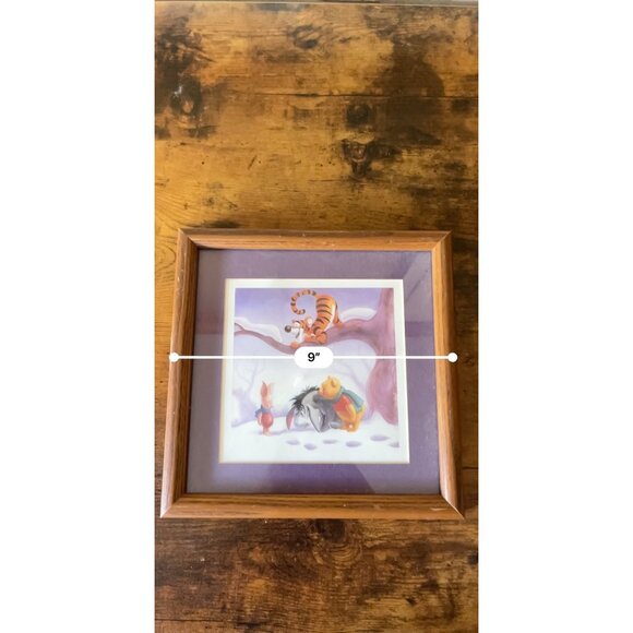 Winnie The Pooh & Friends Framed Prints In Wooden Frames Vintage Set of 2 - Picture 12 of 15